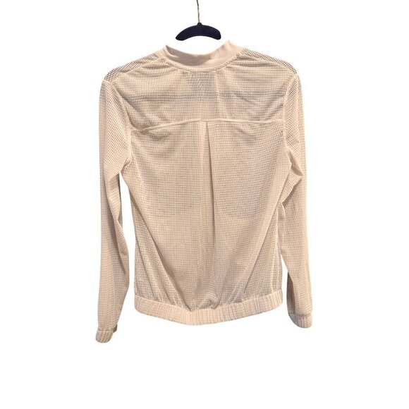 Zella Mesh Bomber Jacket With Zipper Closure & Pockets Women's Size XS - Picture 2 of 9
